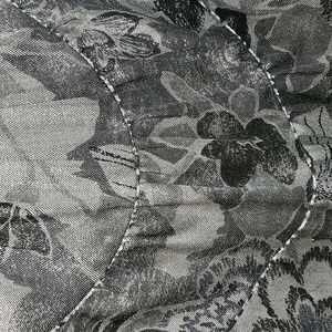 SEARLE Shift Dress Floral Metallic Gray Silver Size 8